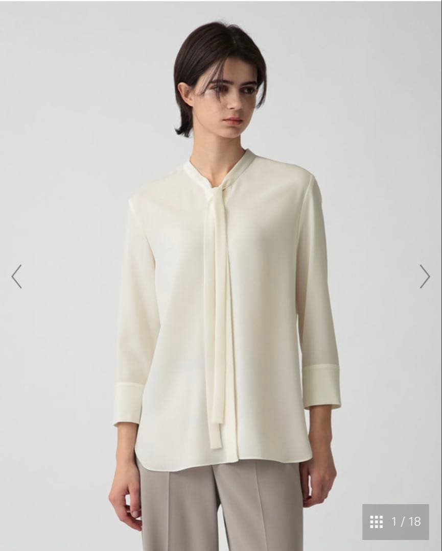 セオリー　Theory Prime ette Tie Blouse