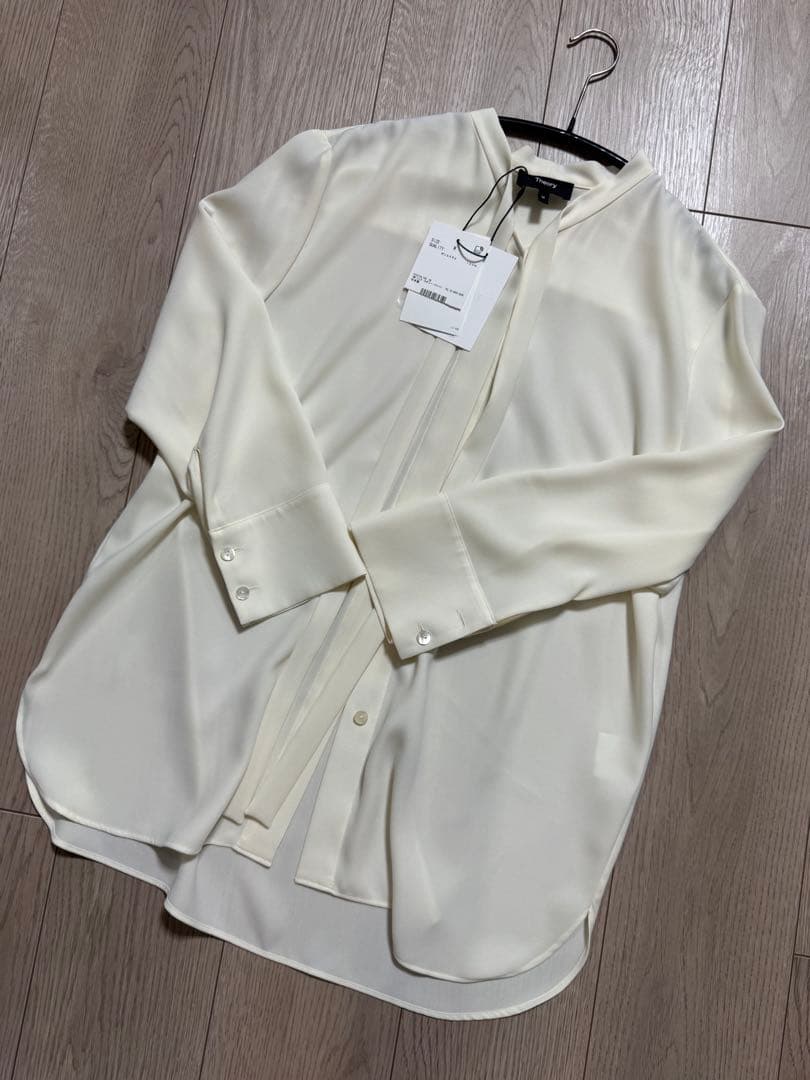 セオリー　Theory Prime ette Tie Blouse