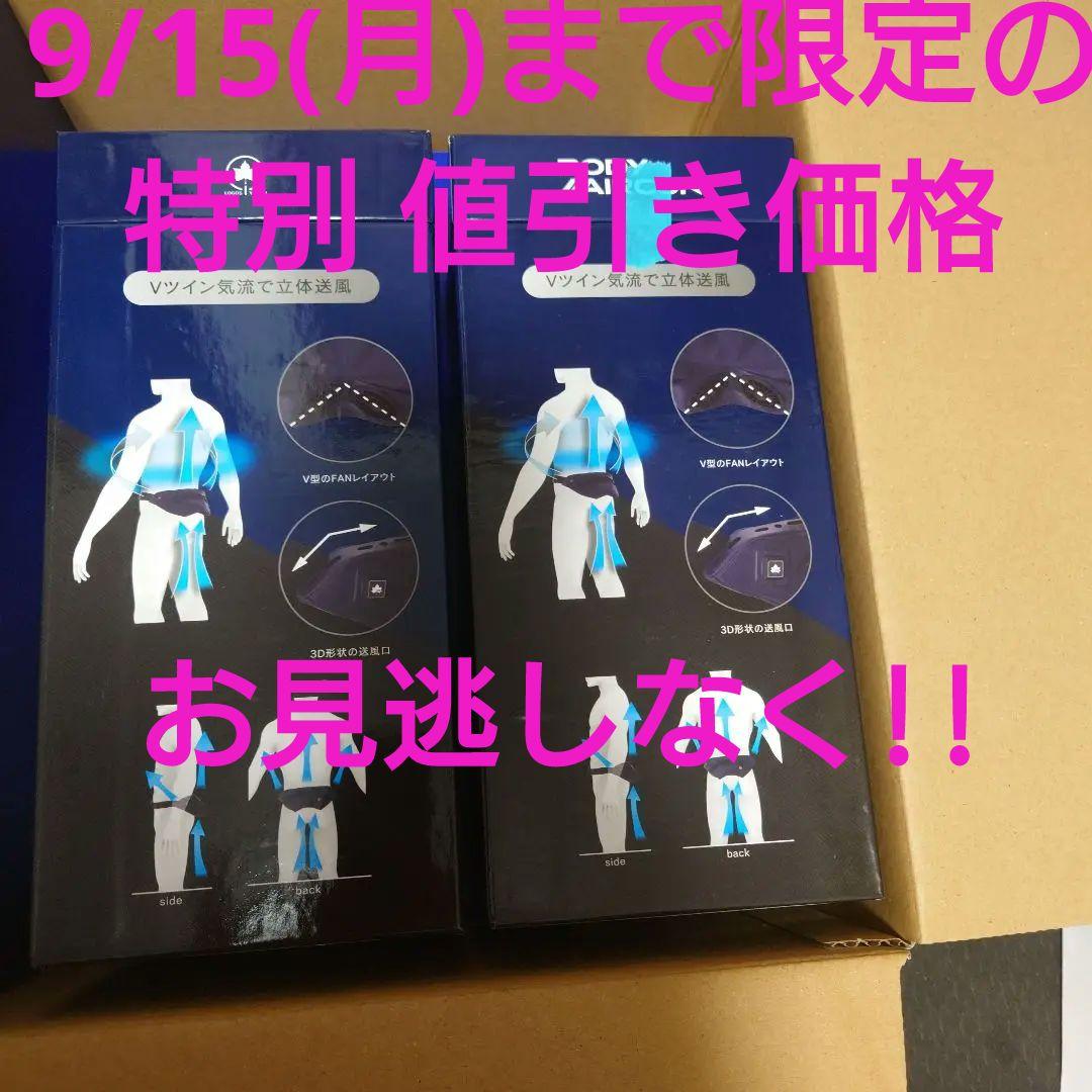 ⚠︎2台 LOGOS (ロゴス)ボディエアコン 野電Vツインクール 扇風機 新品