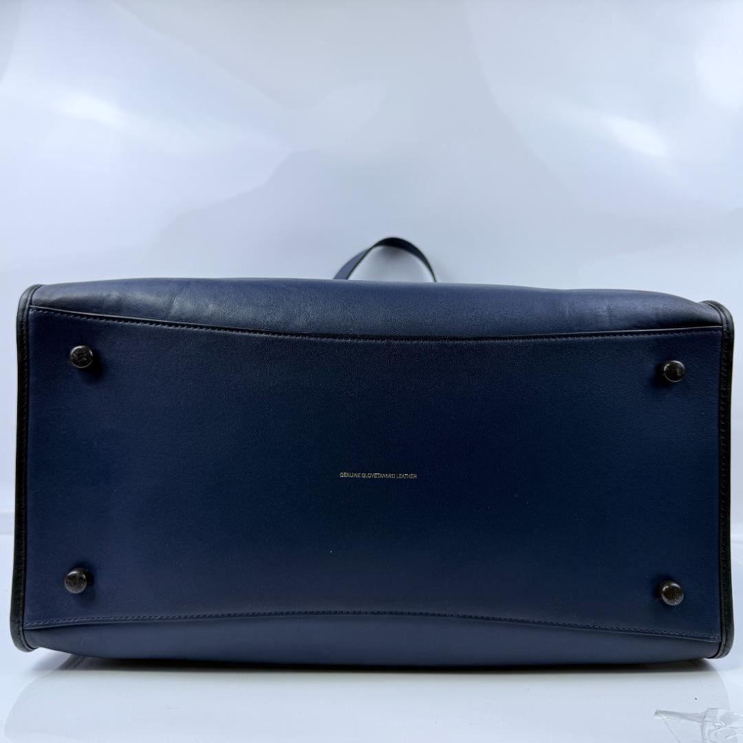 美品 COACH コーチ 2WAY フィールド トートバッグ40 ブルー