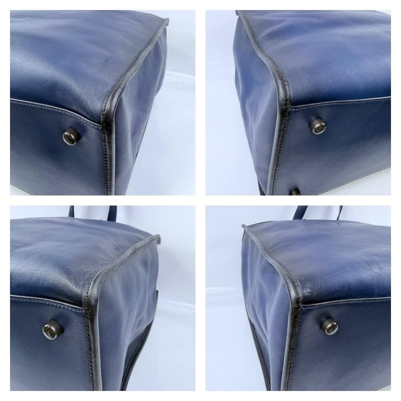 美品 COACH コーチ 2WAY フィールド トートバッグ40 ブルー