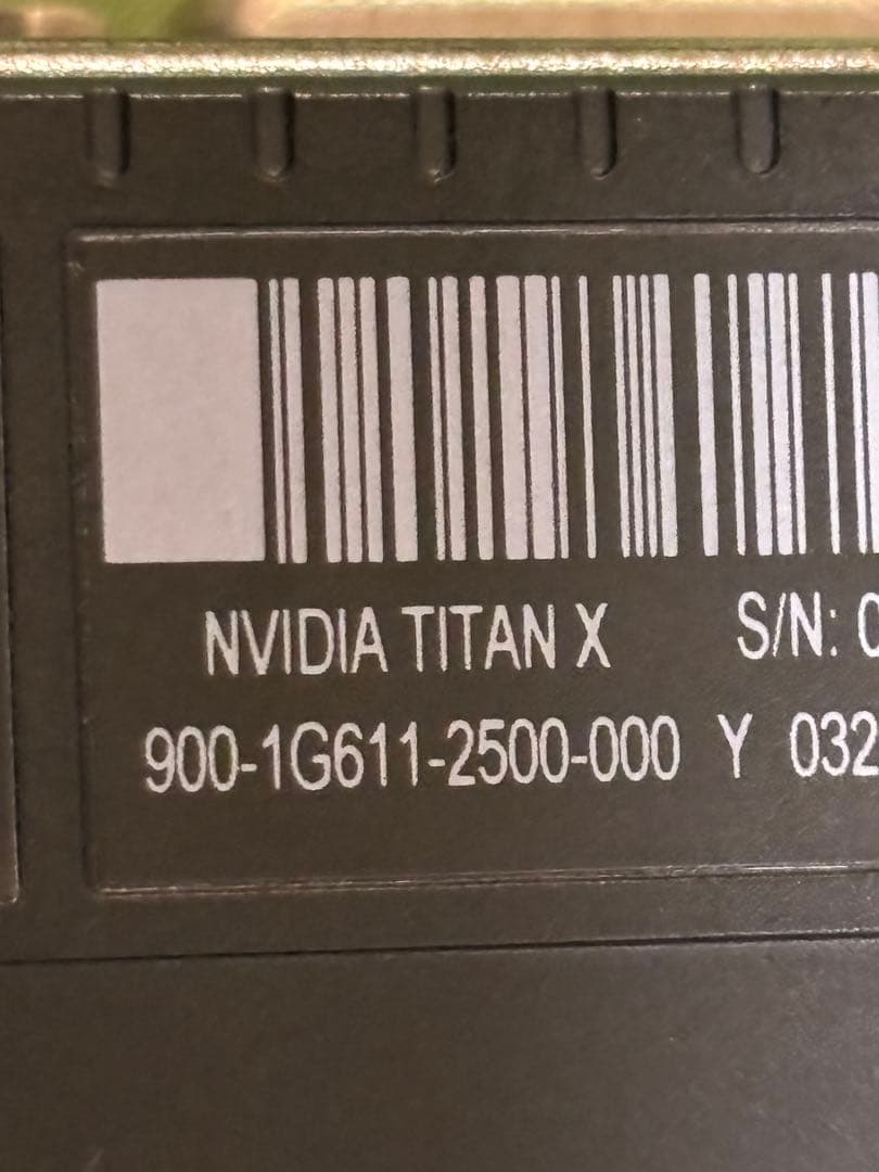 NVIDIA TITAN X (Pascal)グラフィックボード