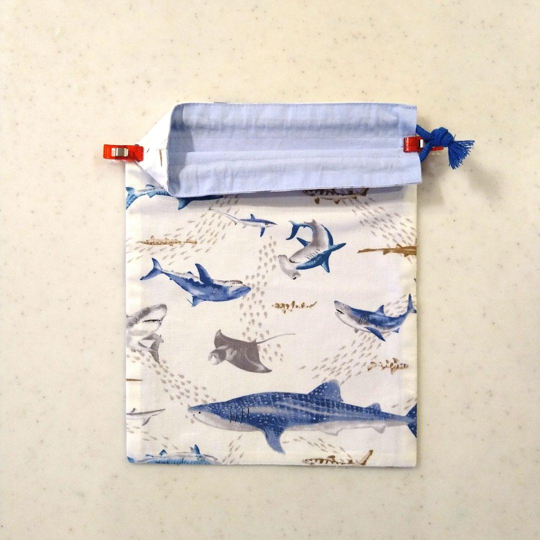 No.2225　お弁当袋(ボタン付き)、巾着袋(片ひも)、ランチマット　3点×4