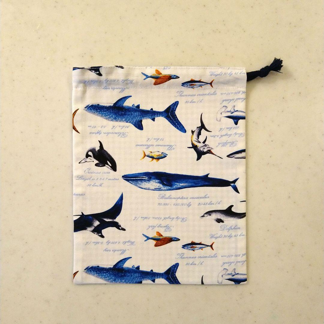 No.2225　お弁当袋(ボタン付き)、巾着袋(片ひも)、ランチマット　3点×4