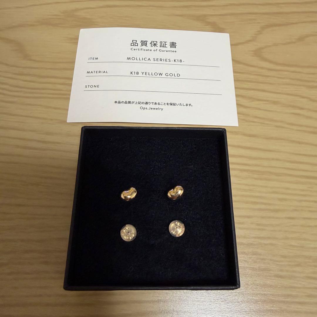 OPS. K18 MOLLICA-GRAND ピアス ファーべ