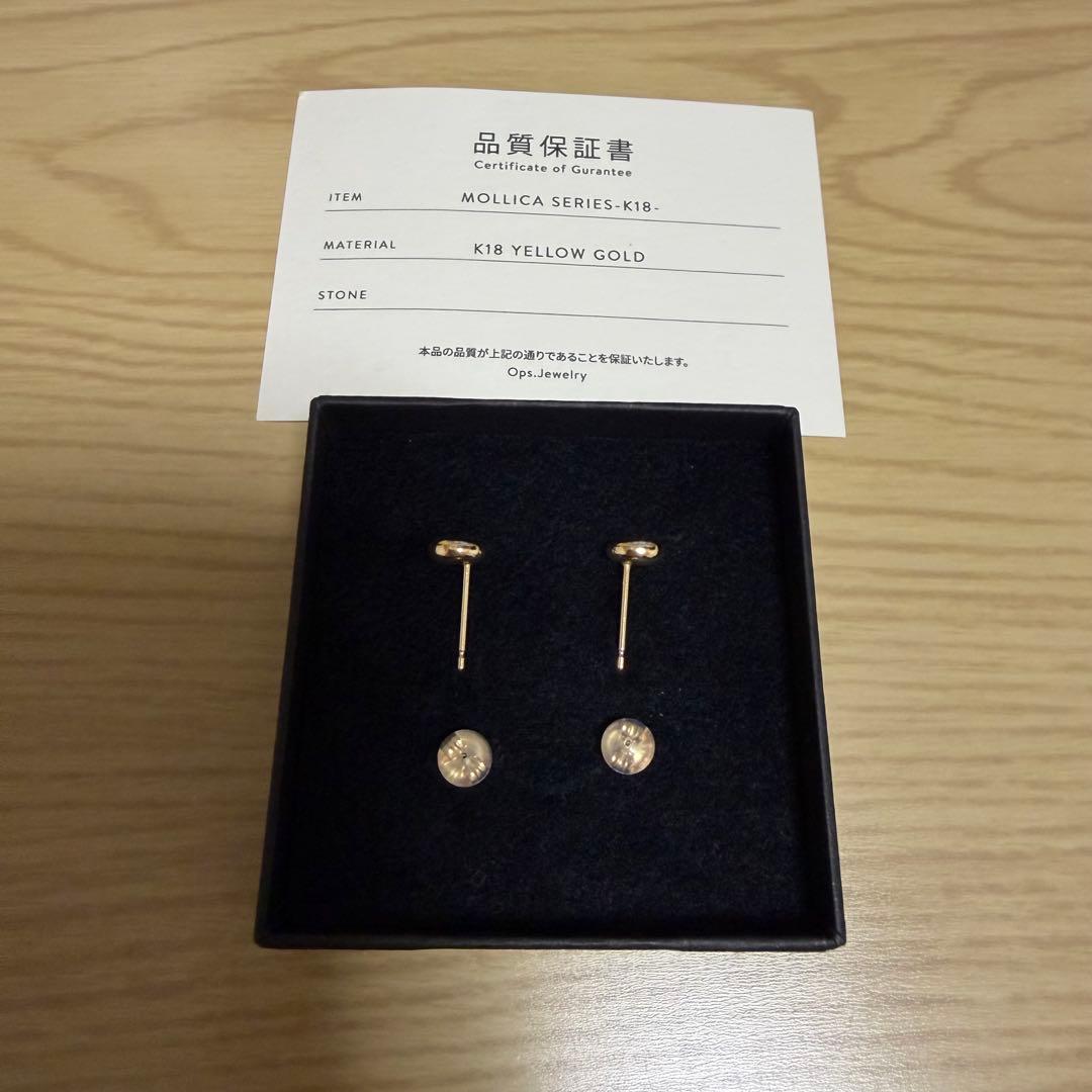OPS. K18 MOLLICA-GRAND ピアス ファーべ