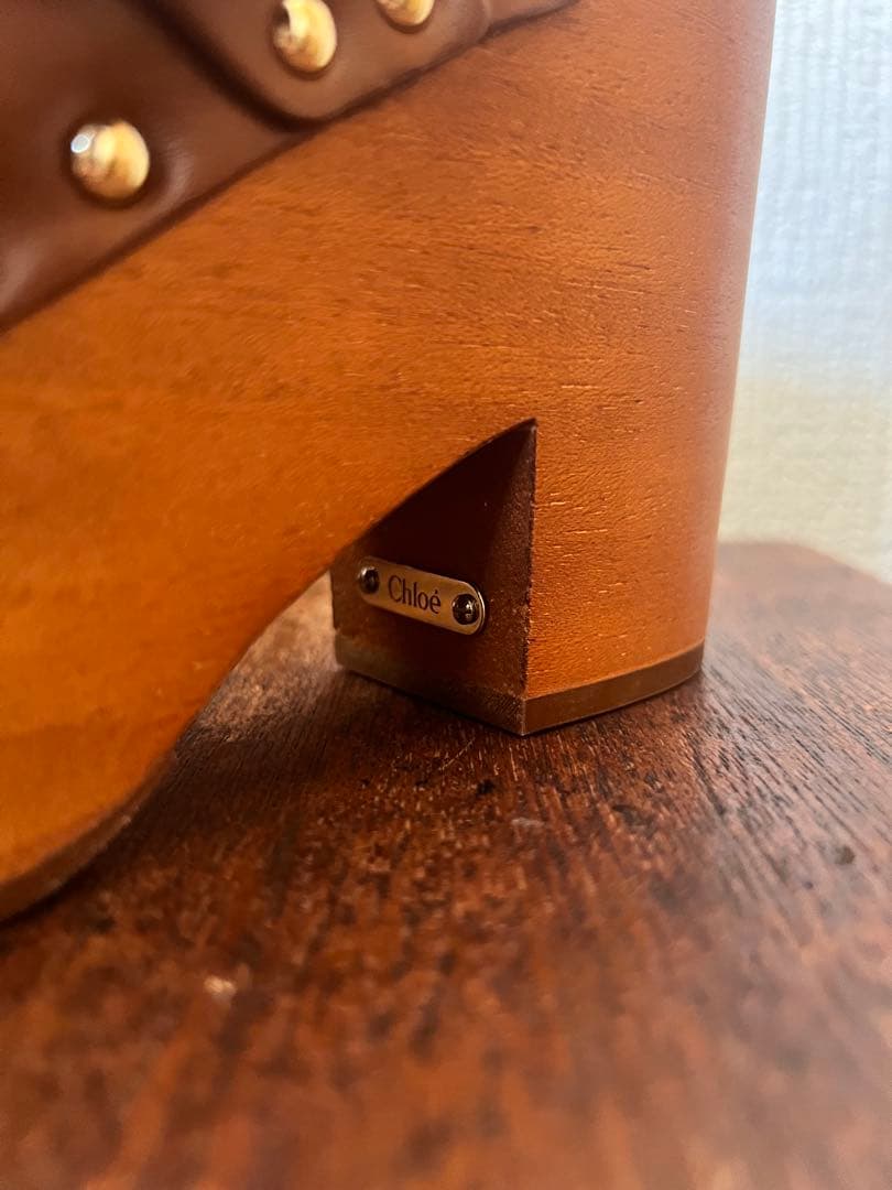 【新品未使用】Chloe JEANNETTEウェッジクロッグ　38サイズ