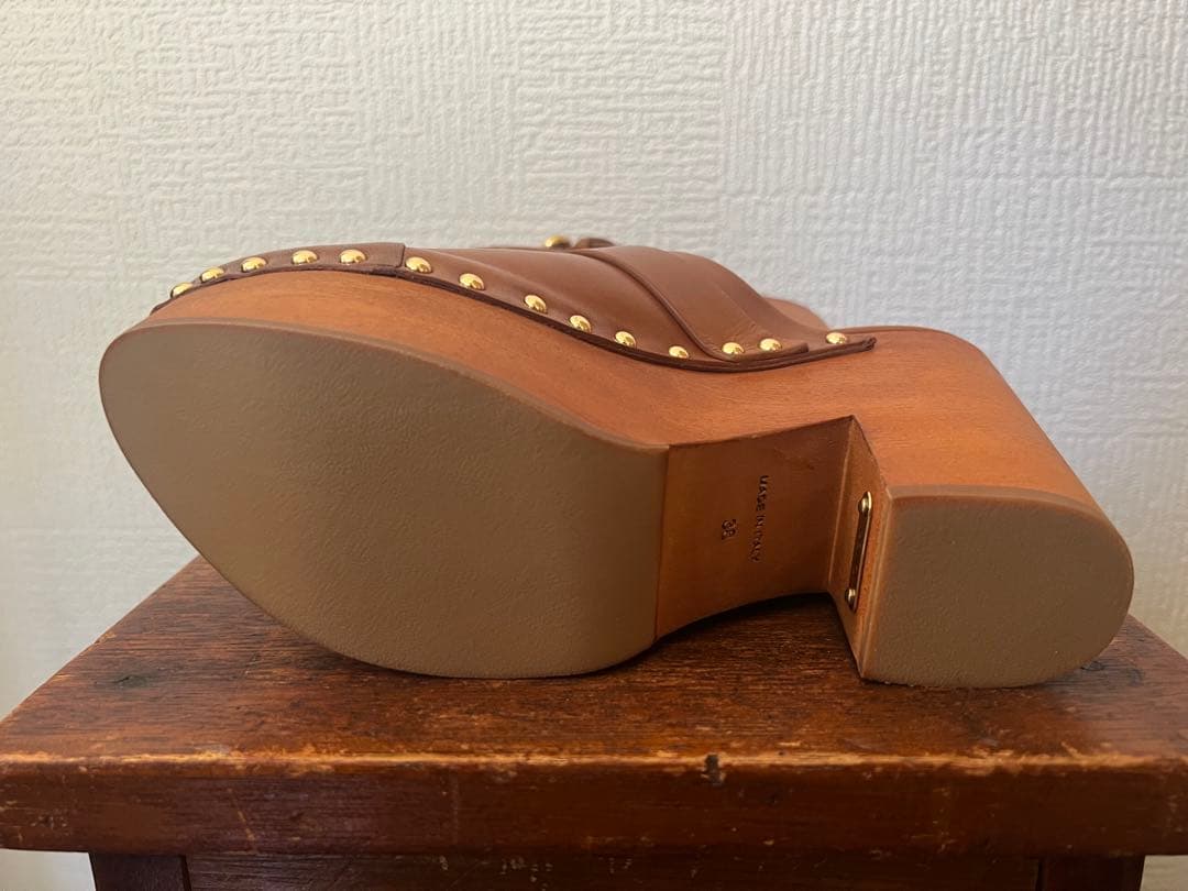 【新品未使用】Chloe JEANNETTEウェッジクロッグ　38サイズ