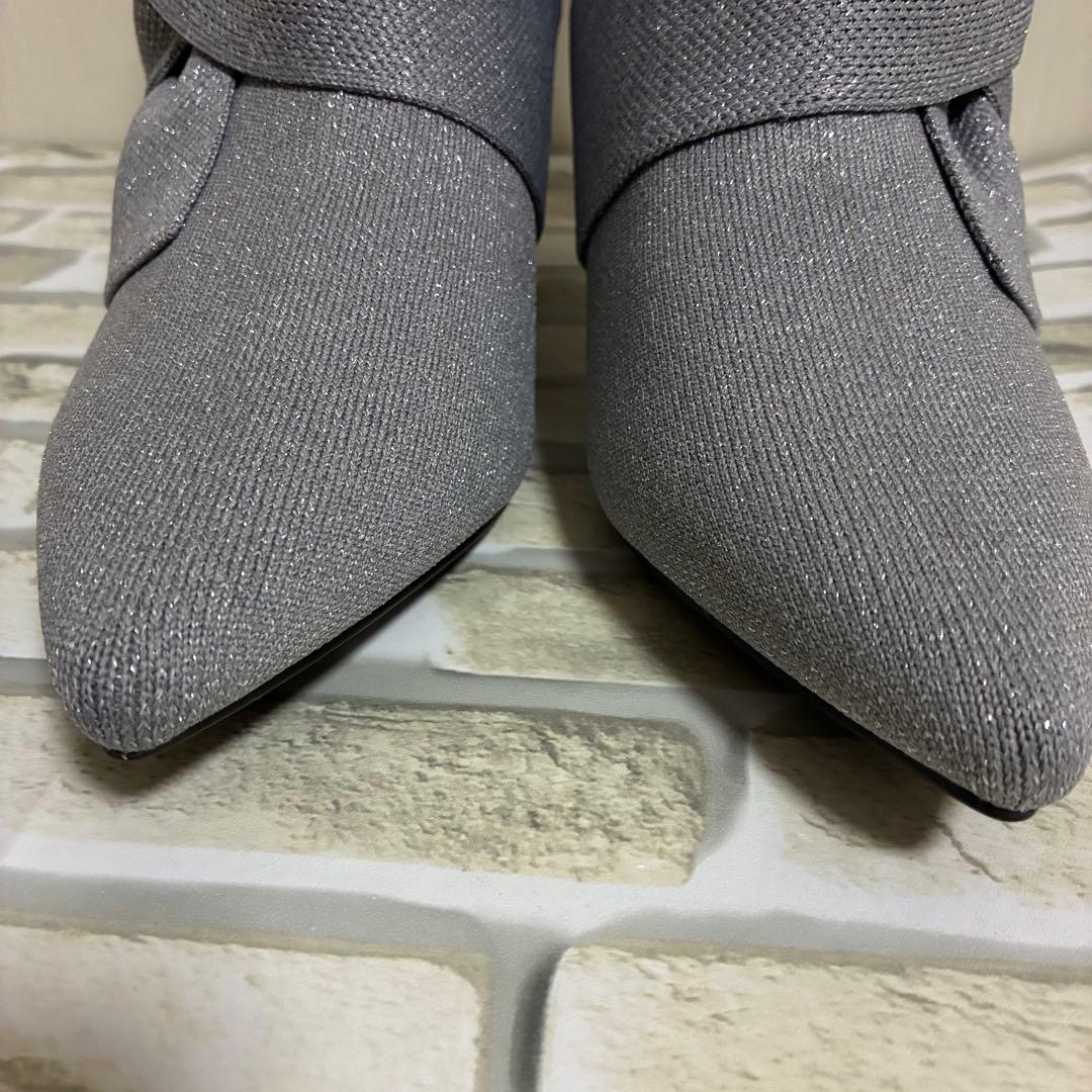 VIVAIA ポインテッドトゥ 撥水加工 アンクル ヒールブーツ38 サイズ