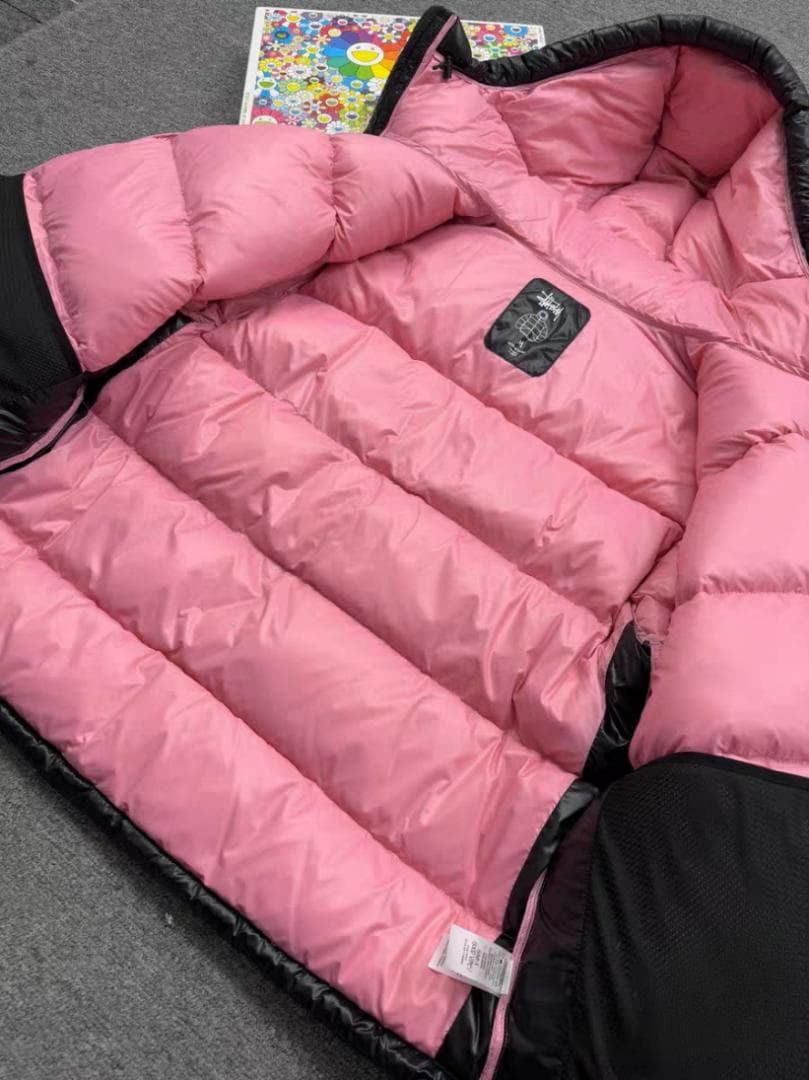 Stussy 刺繍 ブラック Mサイズ ダウンジャケット