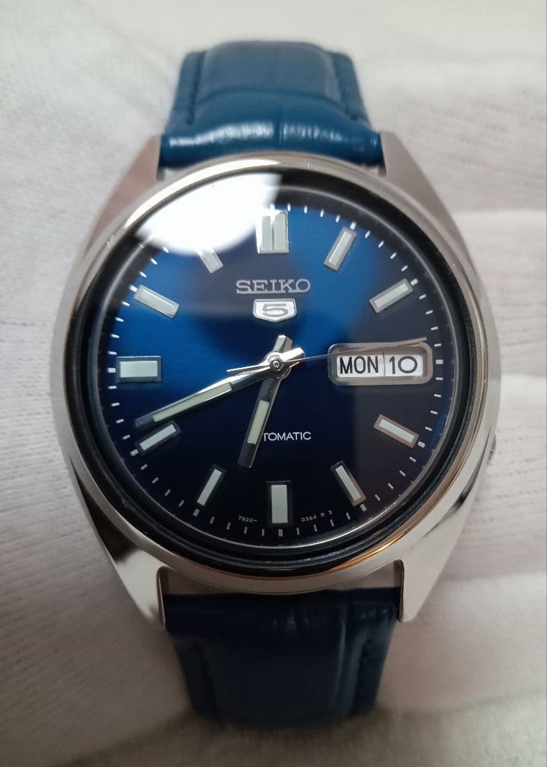 松*ん様 SEIKO5　AUTOMATIC　機械式自動巻　7S26　ネイビー　未