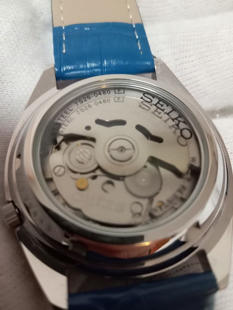 松*ん様 SEIKO5　AUTOMATIC　機械式自動巻　7S26　ネイビー　未