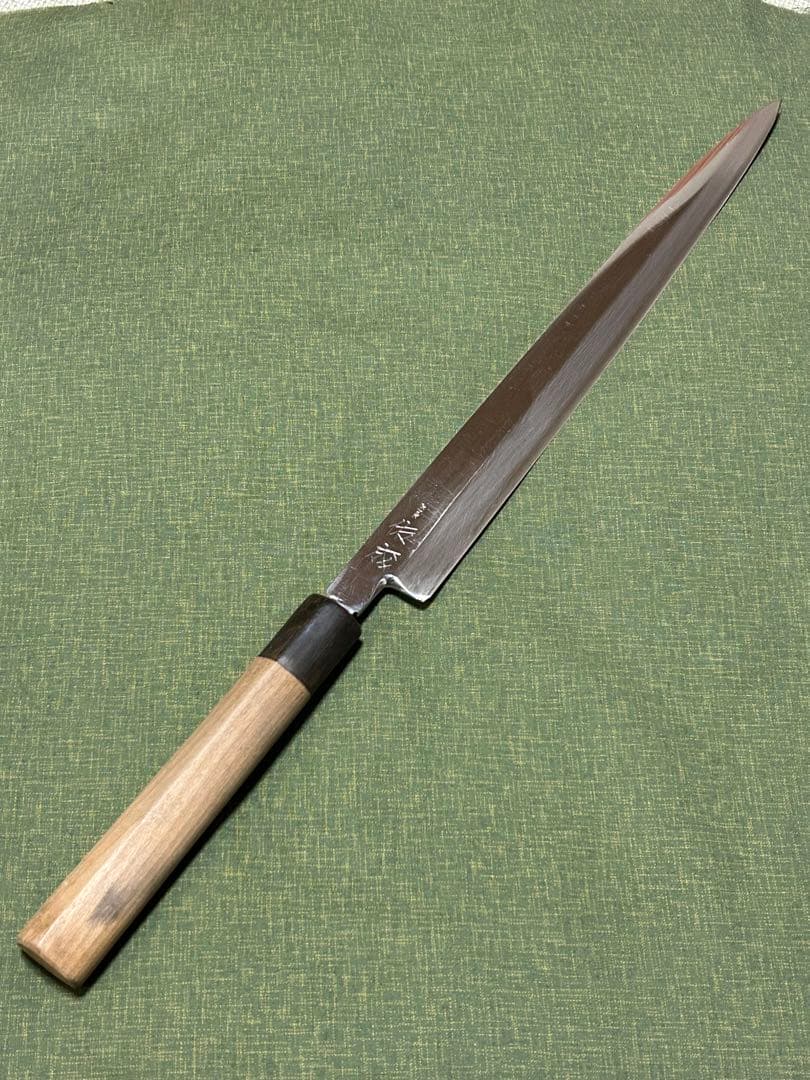 柳刃包丁　祐成　尺　白鋼