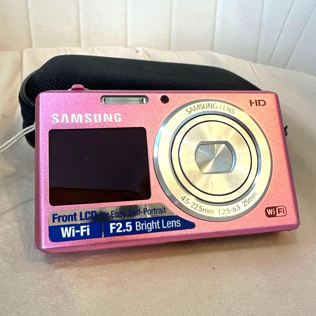 【廃盤！レア】デジタルカメラ サムスン　DV150F ピンク 自撮り液晶 2画面