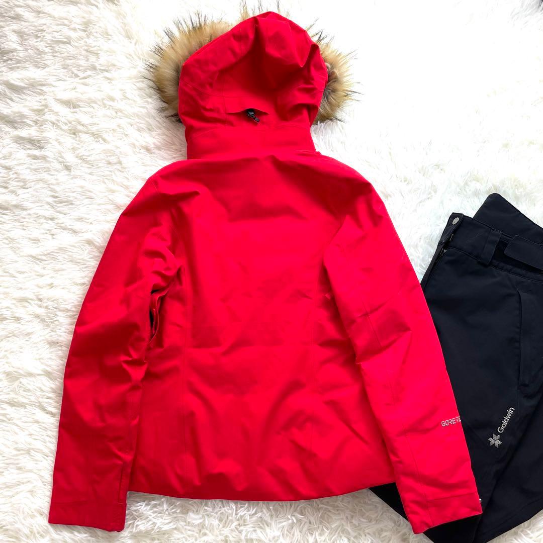 現行タグ/上位モデル/GOLDWIN GORE-TEXスキーウェア上下 赤黒 S