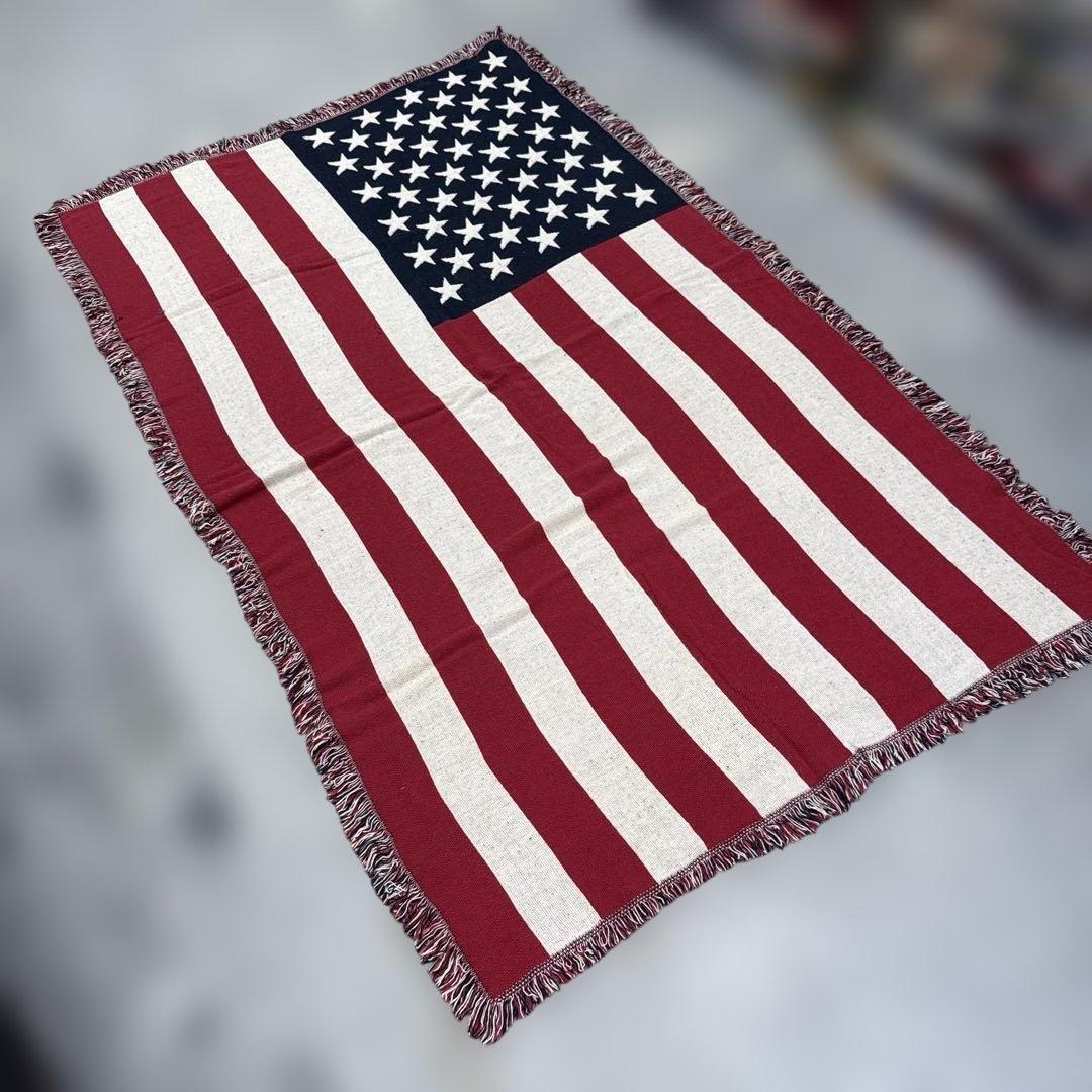 Wrangler 星条旗　国旗　マルチカバー　ソファーカバー　123x192