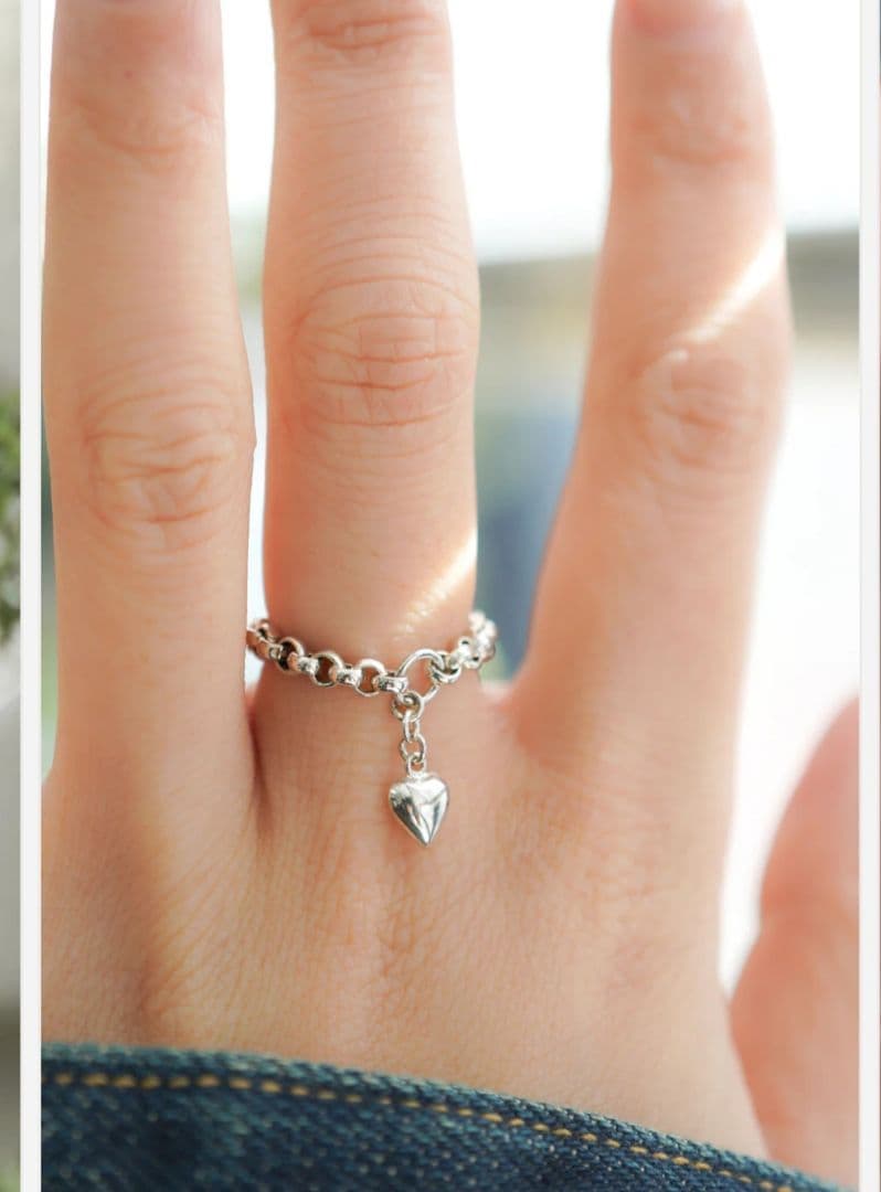 シルバーハート　チェーンリング　イロンデール