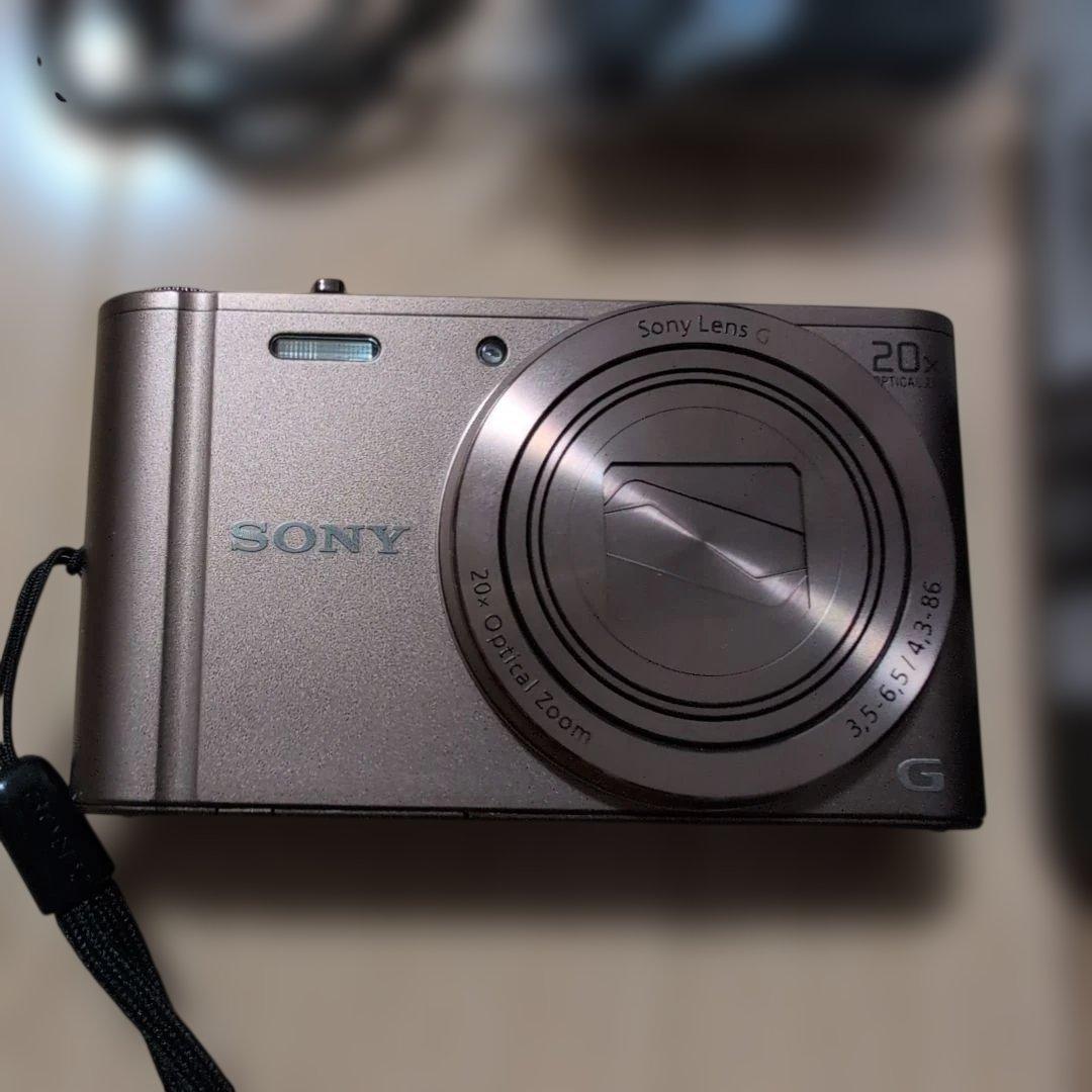【美品】SONY DSC-WX300 デジタルカメラ WiFi機能付　ブラウン