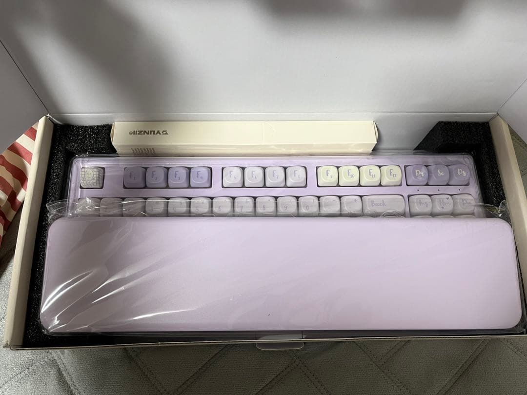 YUNZII B87 パープル メカニカルキーボード