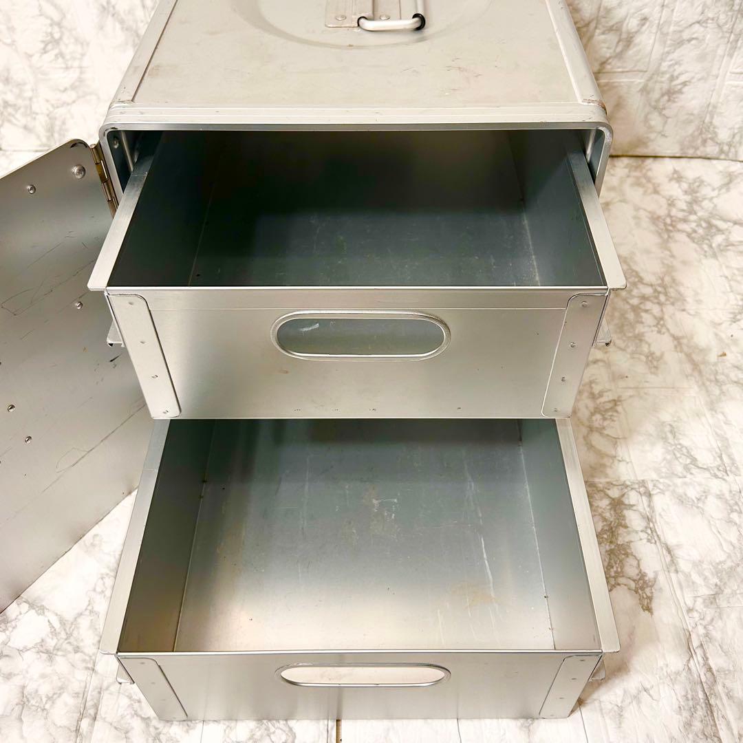 P*e様 【良品】フィールドア アルミギャレーボックス 収納 キャンプ用品 アウ