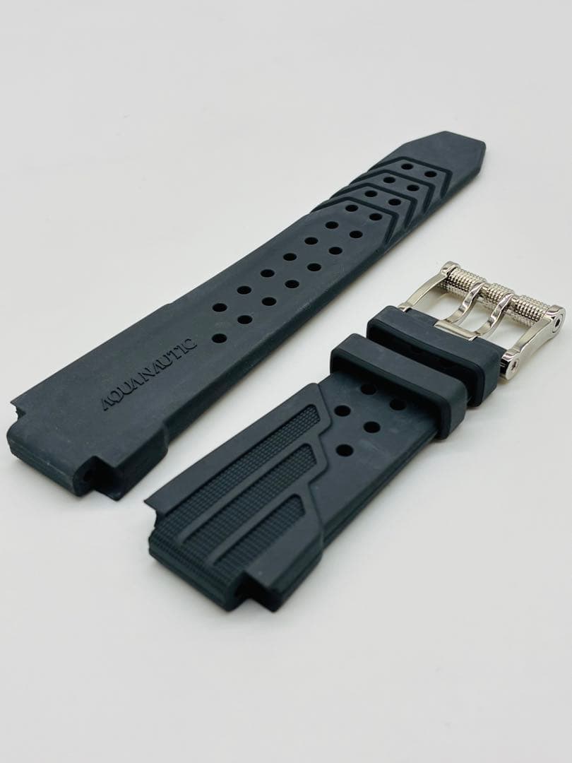 新品 AQUANAUTIC 純正ラバーベルト グレー 激レア