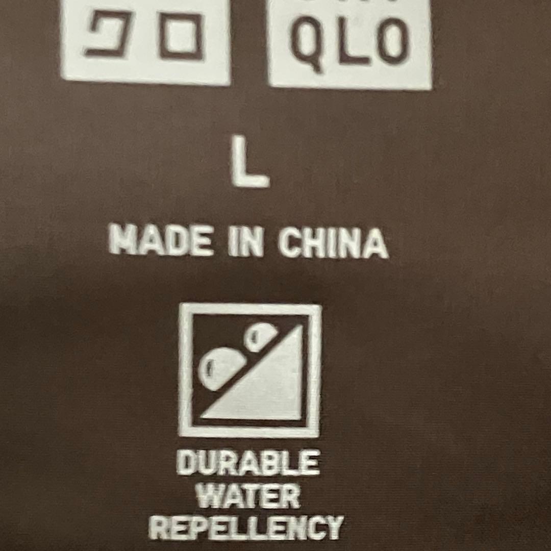 ユニクロ　パフテックロングコートリラックスフィット　L ダークブラウン