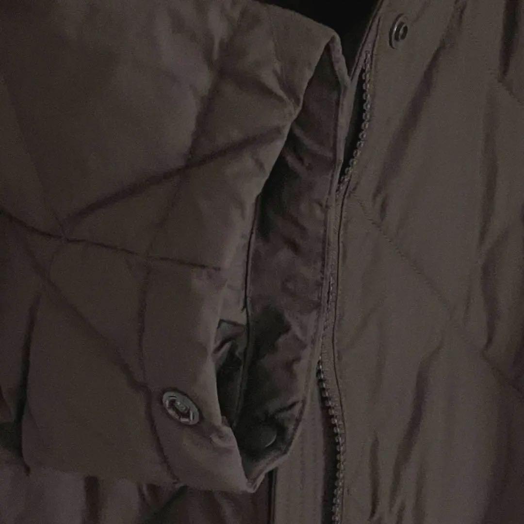 ユニクロ　パフテックロングコートリラックスフィット　L ダークブラウン