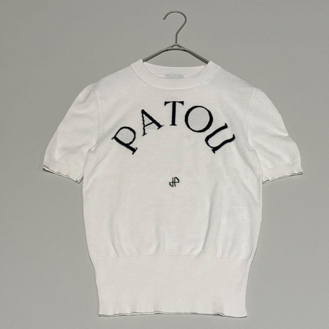 24年購入✨PATOU 半袖ニット クリーニング済 ホワイト Sサイズ