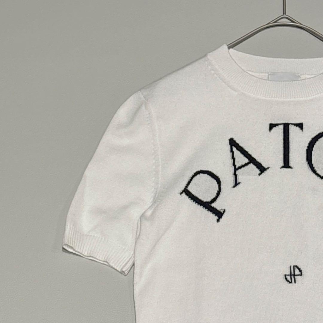 24年購入✨PATOU 半袖ニット クリーニング済 ホワイト Sサイズ