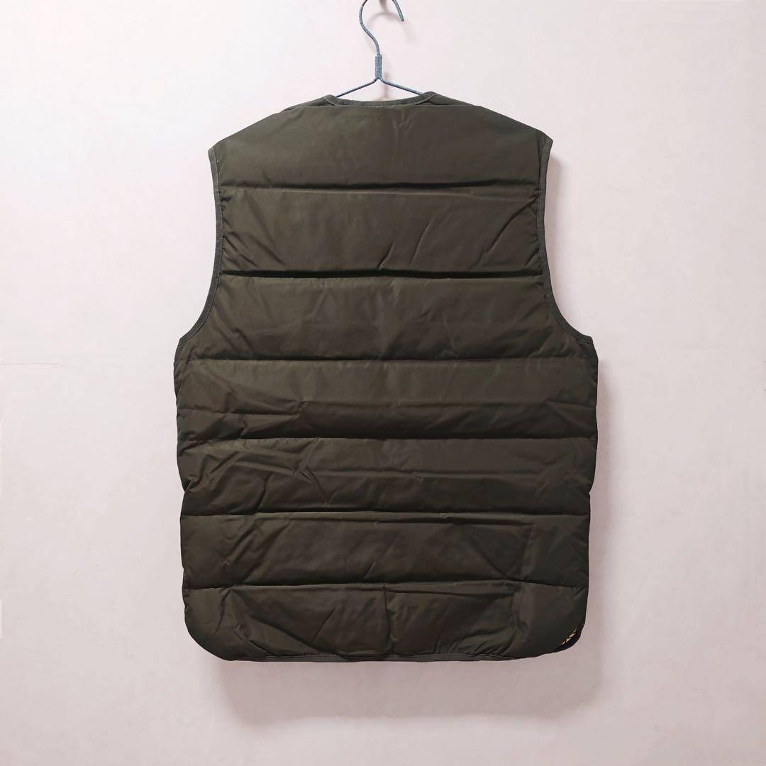 paulページ チェックダウンベスト M