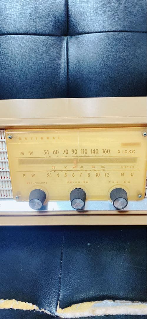 ナショナル ラジオ 昭和レトロ E-330 完動品 当時物