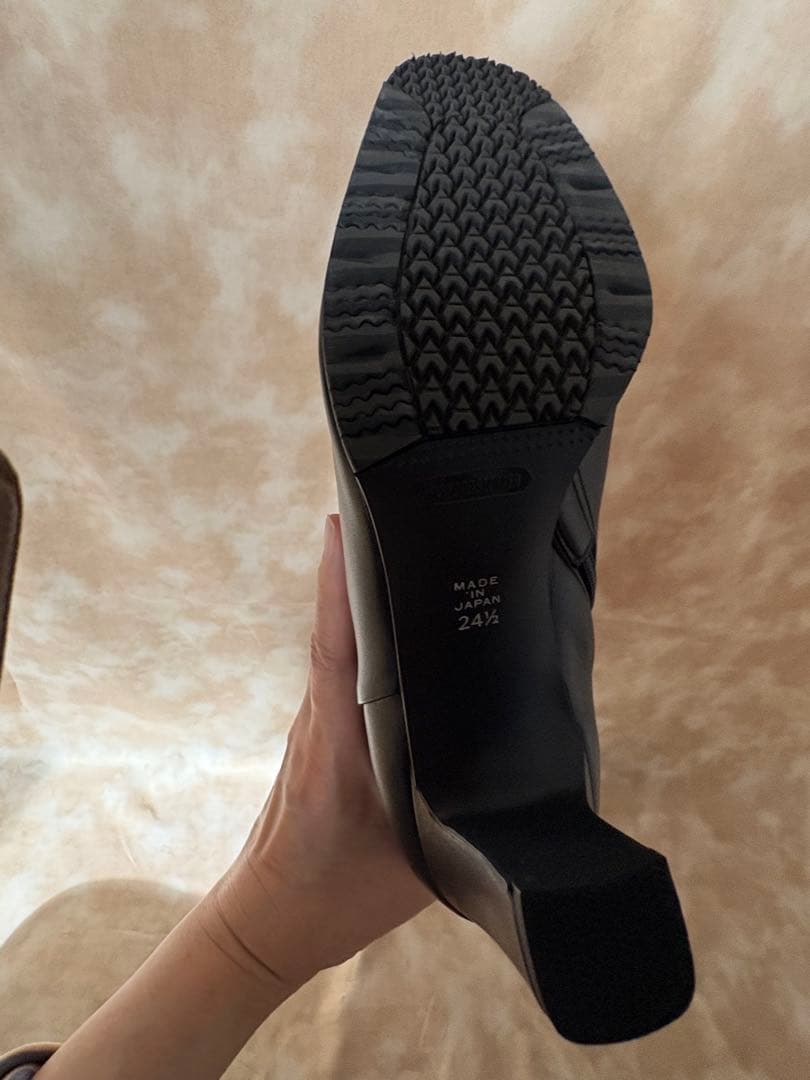 ブラックレザー ロングブーツ Modeet Jacobo DICI売り尽くし