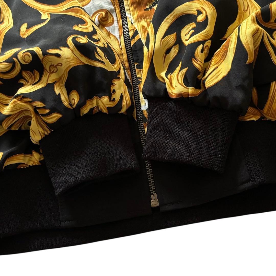 VERSACE リバーシブルサテンボンバージャケット　A005