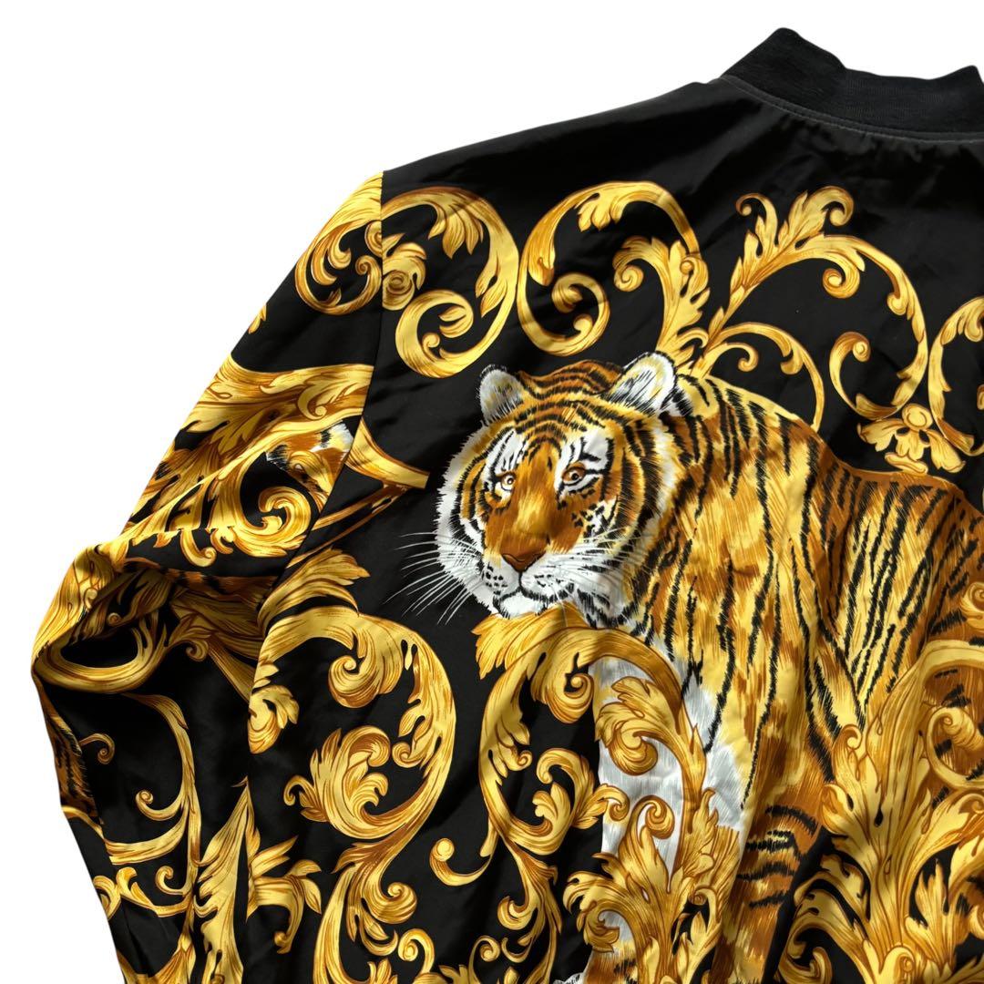 VERSACE リバーシブルサテンボンバージャケット　A005