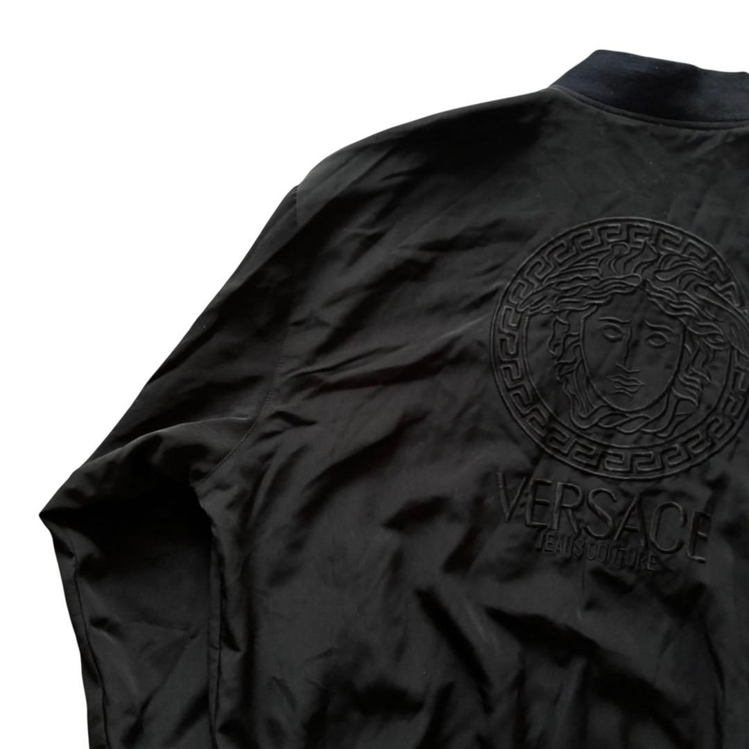 VERSACE リバーシブルサテンボンバージャケット　A005