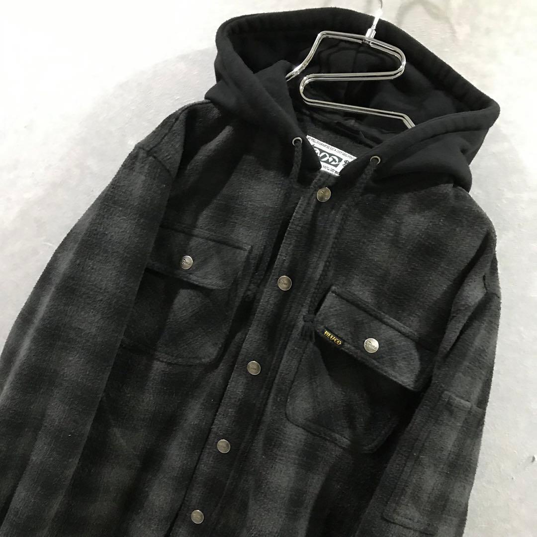 BLUCO ブルコ オンブレチェック ヘビーフランネルシャツ 極美品 M