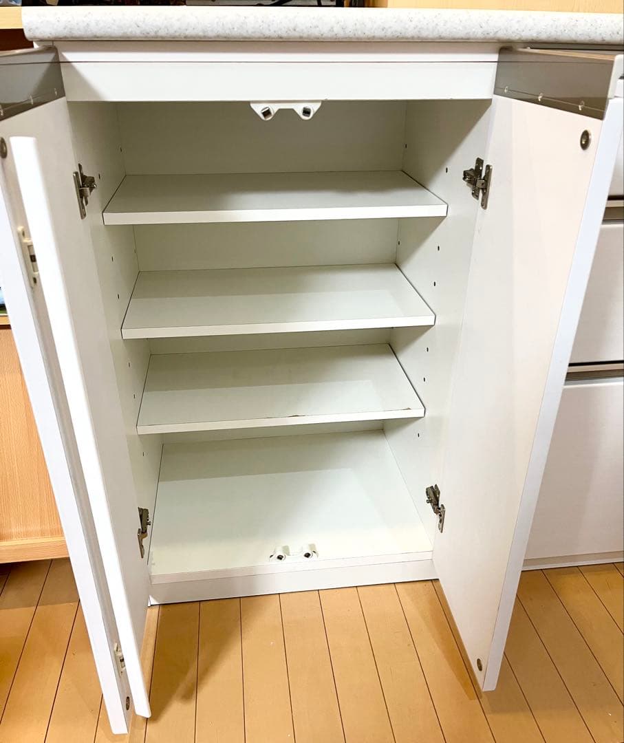 NITORI ニトリ　キッチンカウンター　アルミナ2 140CT WH