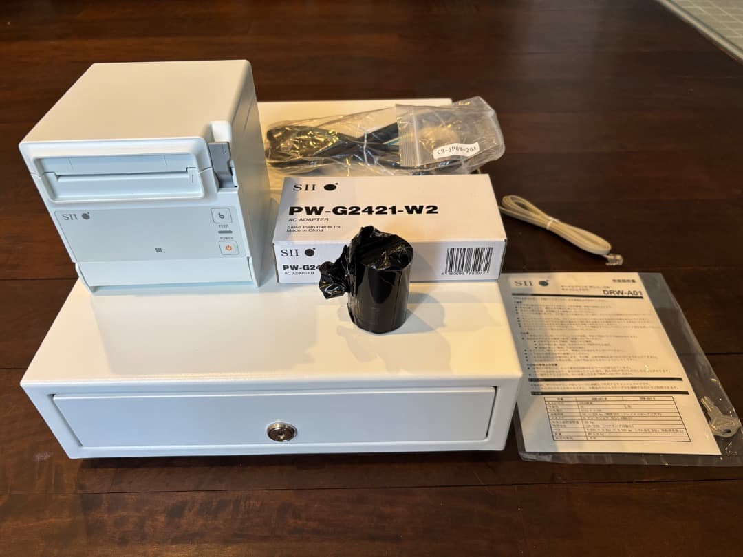 【新品未使用】エアレジ用サーマルプリンタRP-F10, キャッシュドロワセット