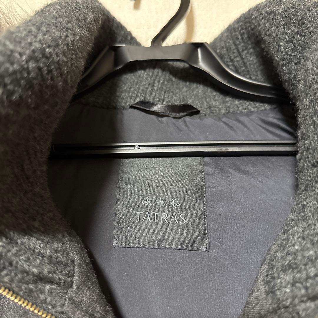 TATRAS ファー付きダークグレー ダウンベスト