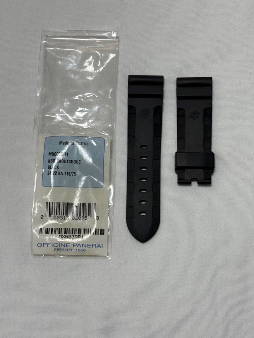 【美品】パネライ 純正 カウッチュー アコーディオン ラバーベルト