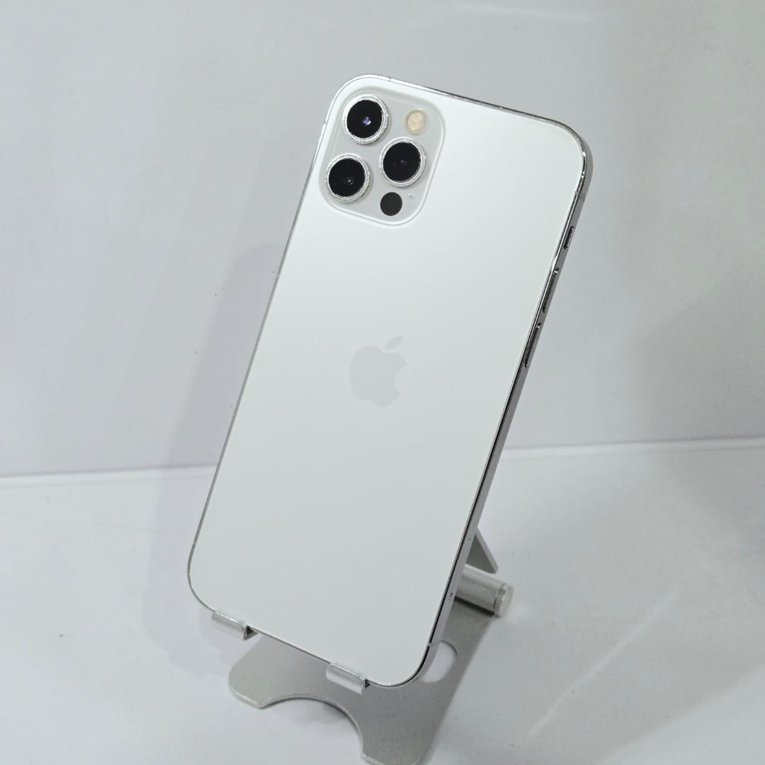 01 iPhone12Pro シルバー SIMフリー 256GB BT86%