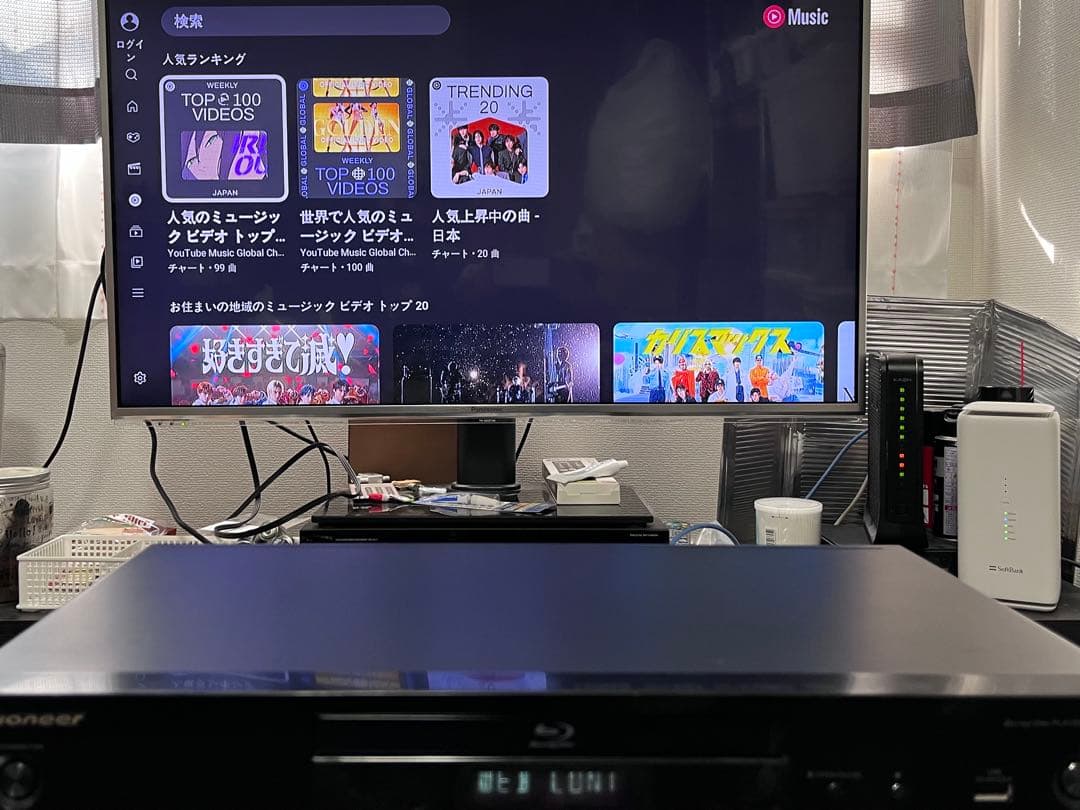 リモコン付き　パイオニア　SACD/ブルーレイプレイヤー　BDP-180-K