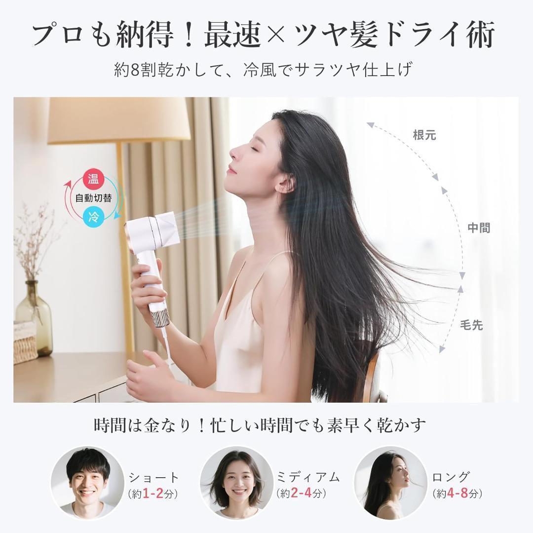 【美品】ANLAN ダブルケアドライヤー MATE ドライヤー 速乾 大風量