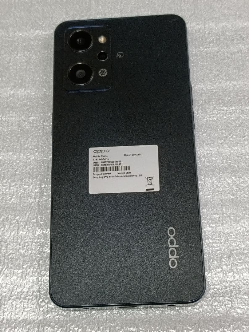 reno7A Reno7 A 128GB RAM スタ－リ－プラック中古美品