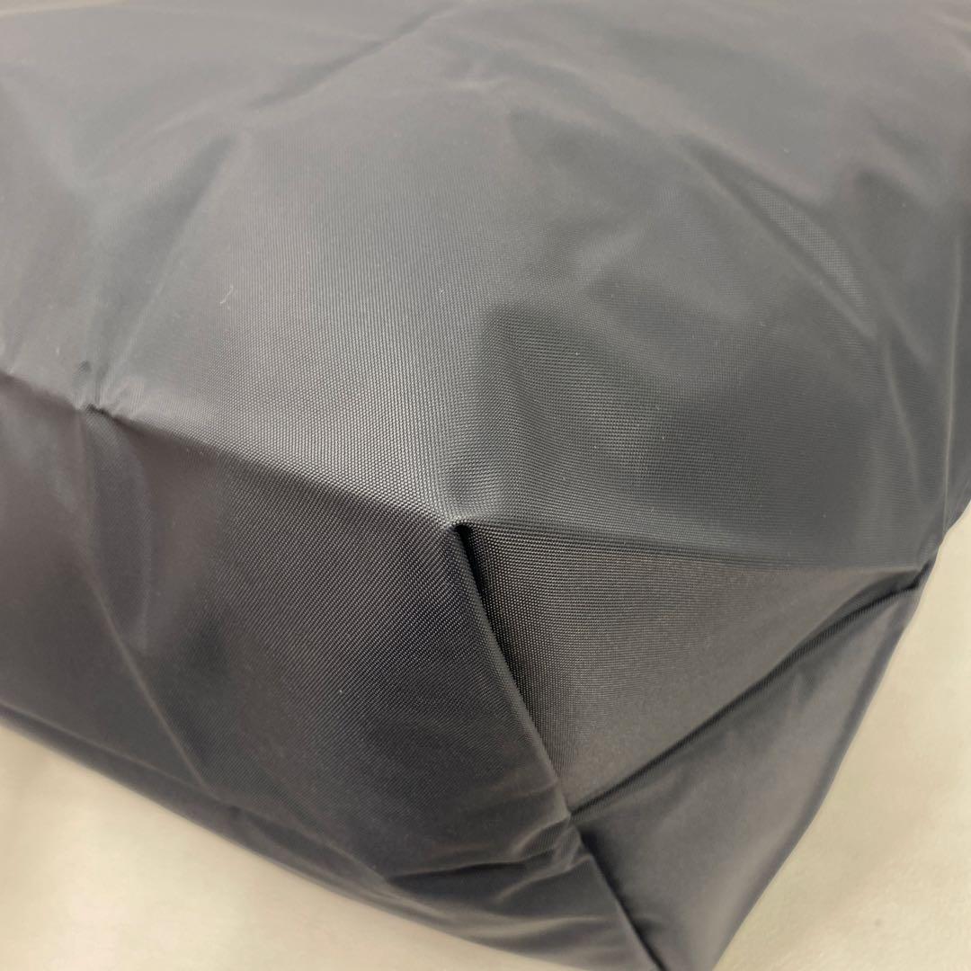 ●636 良品 LONGCHAMP ロンシャン ボストンバッグ グレー 馬 刺繍