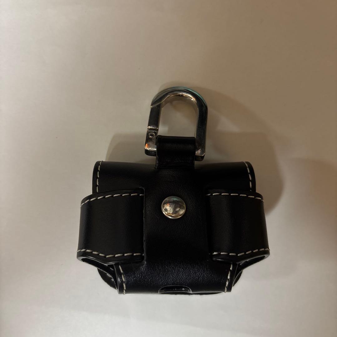 レザー製イヤホンケース ブラック