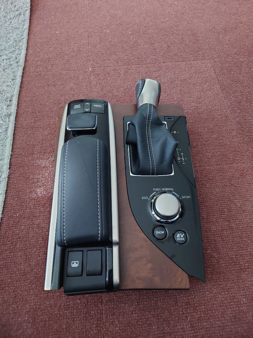 レクサス　GS 後期シフトノブ＆ブーツ、ナビコントローラーパットセット