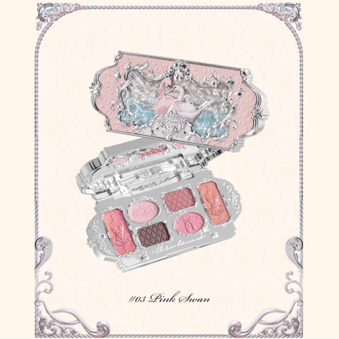 【poko】フラワーノーズ　スワンバレエ　アイシャドウ　チークブラシ等5点