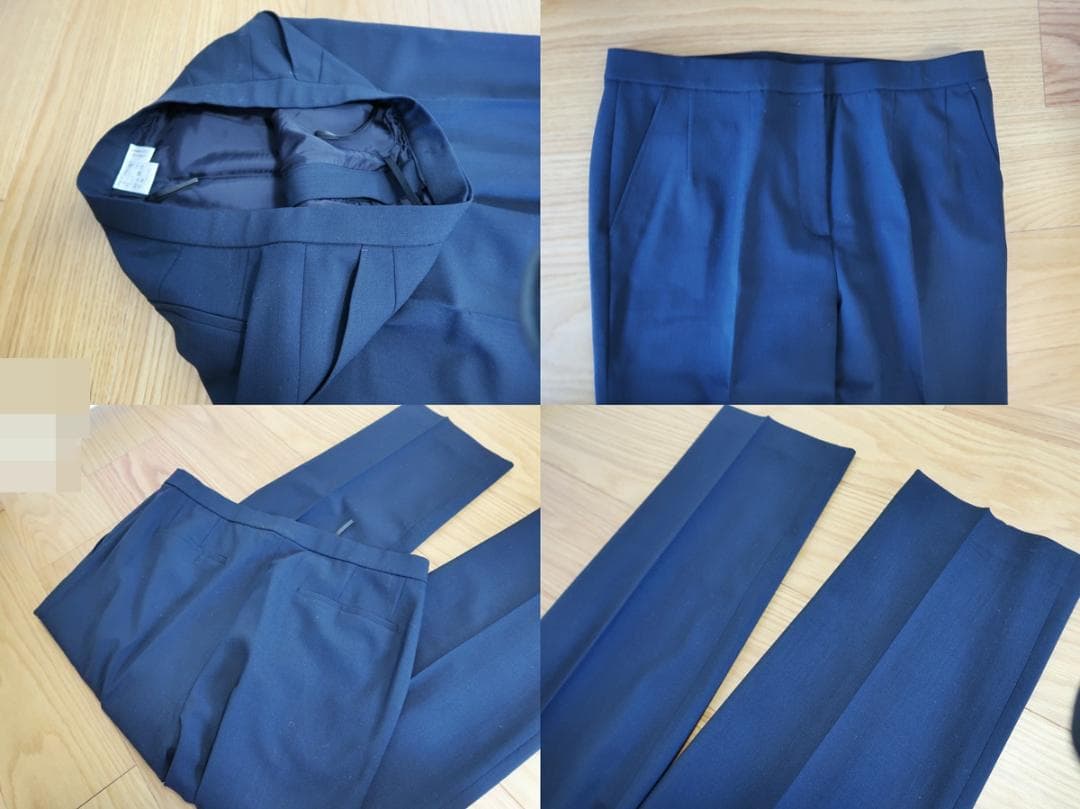 美品■レリアンWHITE LABEL■サイズ13+■上品なパンツスーツ■ネイビー