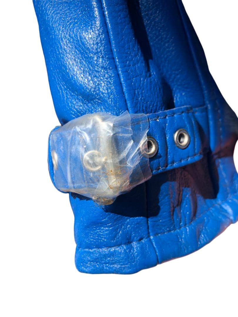 新品 Schott シングルライダースレザージャケット クレイジーパターン/L